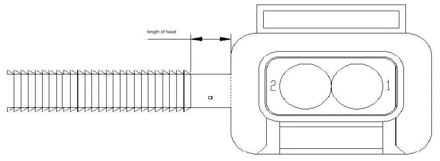 Dimensions of plug connector