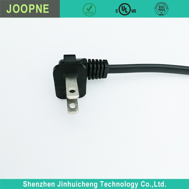 US Two Prong Elbow Power Cord